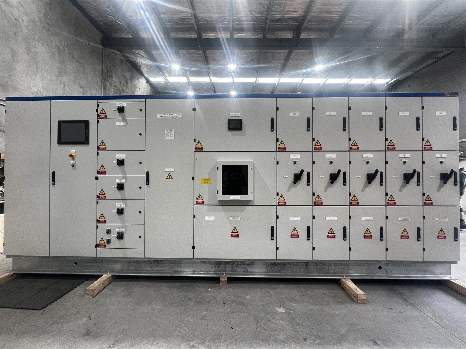 Custom grey main switchboard